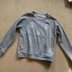 Betsey Johnson sparkly skull sweater